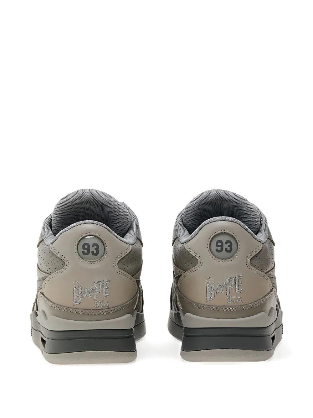 A BATHING APE Bape Clutch Sta™ #1 star-patch hi-top sneakers Grey