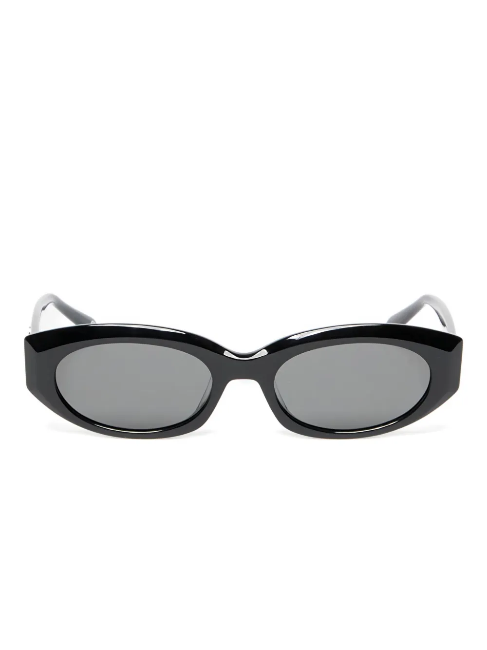 A BATHING APE oval-frame sunglasses Zwart