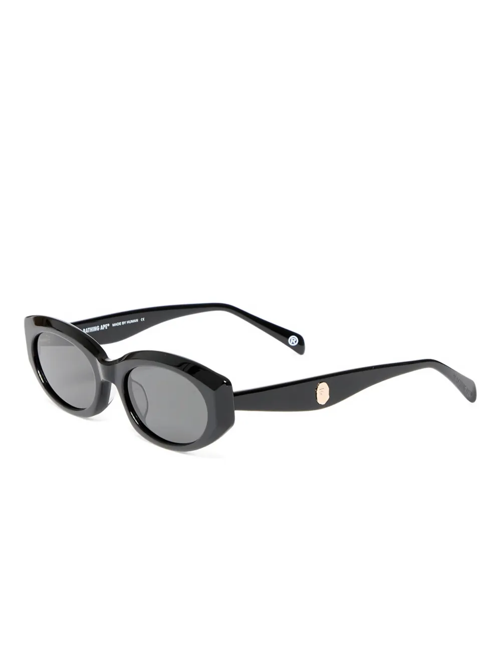 A BATHING APE oval-frame sunglasses Zwart