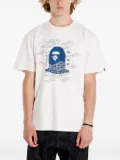 A BATHING APE® ape head Japan print T-shirt - White
