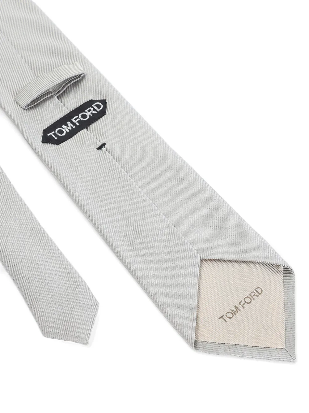 TOM FORD Zijden stropdas Grijs
