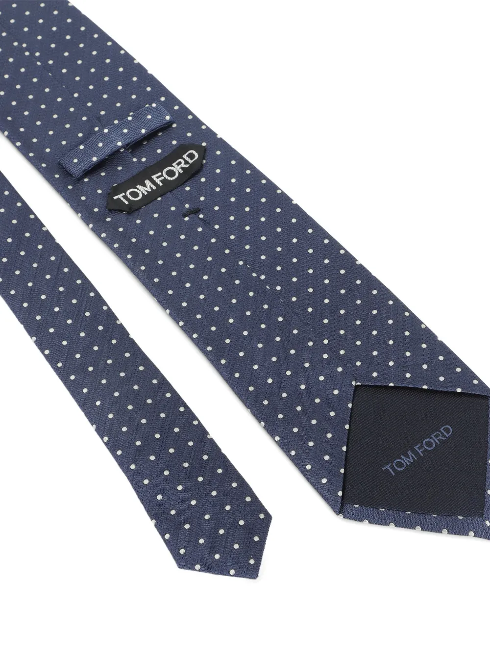 TOM FORD Stropdas met stippen Blauw