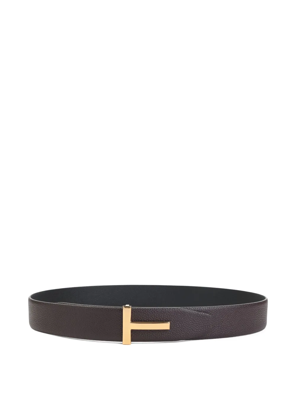 TOM FORD leather T-buckle belt | Brown | Image 1