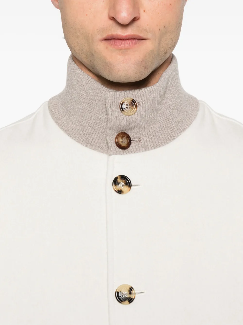 Brunello Cucinelli Button-up bomberjack Beige