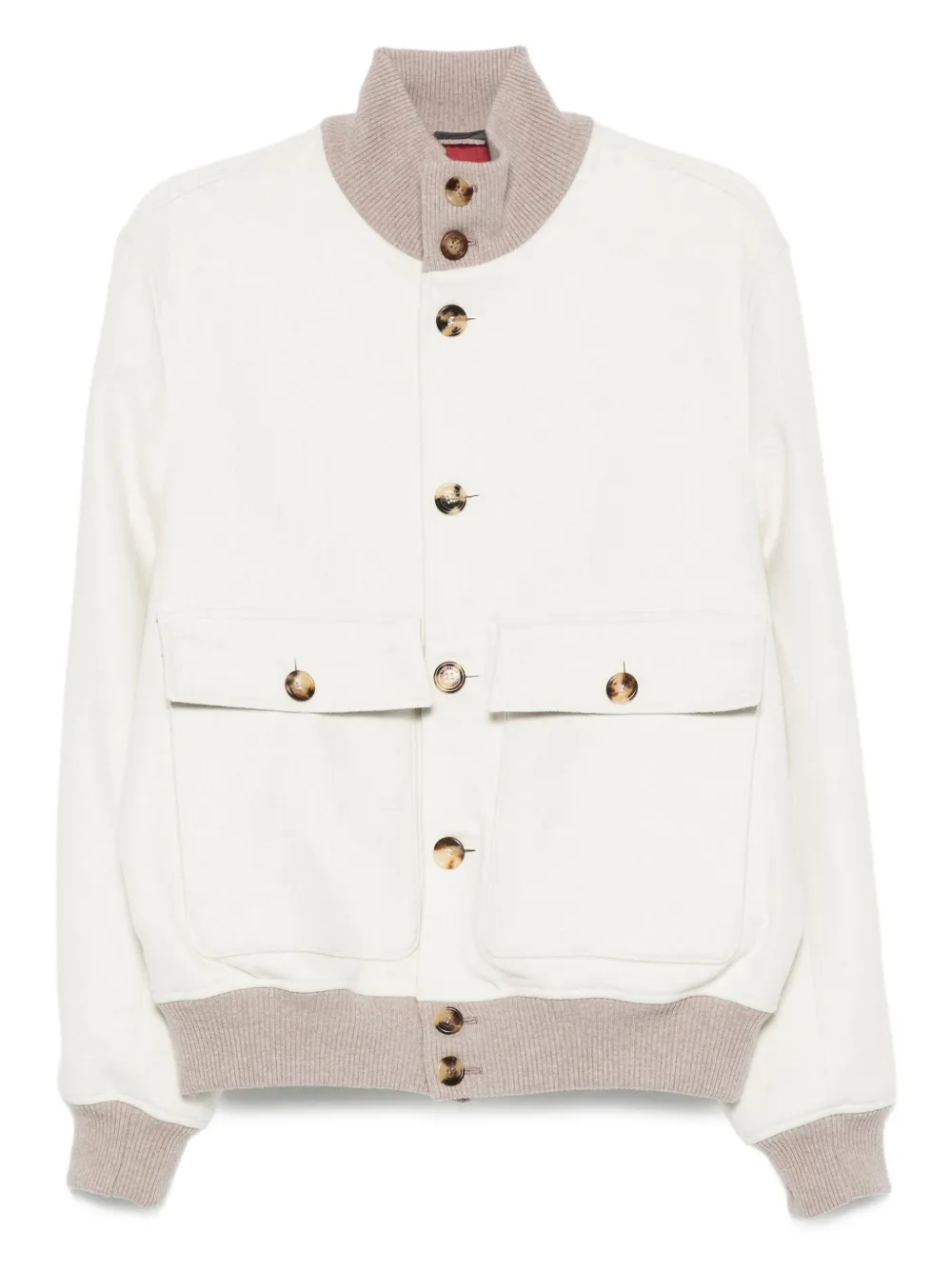 Brunello Cucinelli Button-up bomberjack Beige