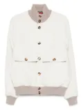 Brunello Cucinelli button-up bomber jacket - Neutrals