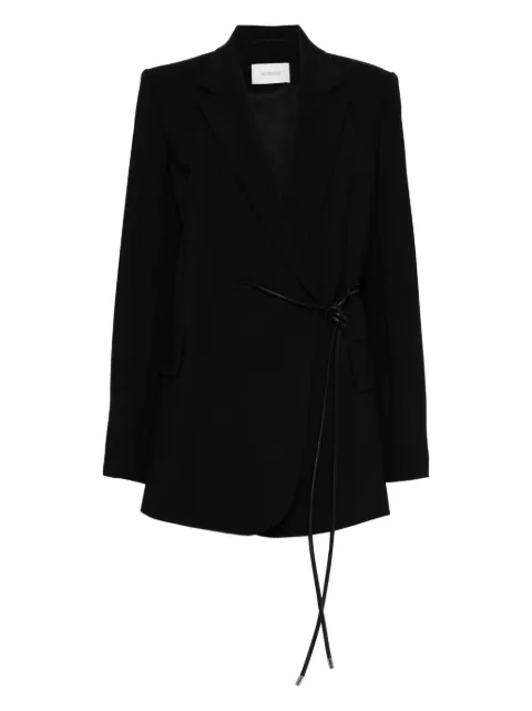 Sportmax blazer cruzado con moño