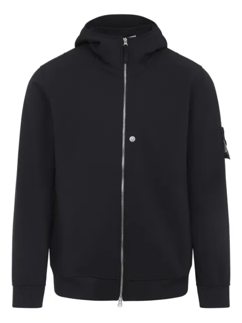 Stone Island Jaqueta de capuz com aplicação de bússola