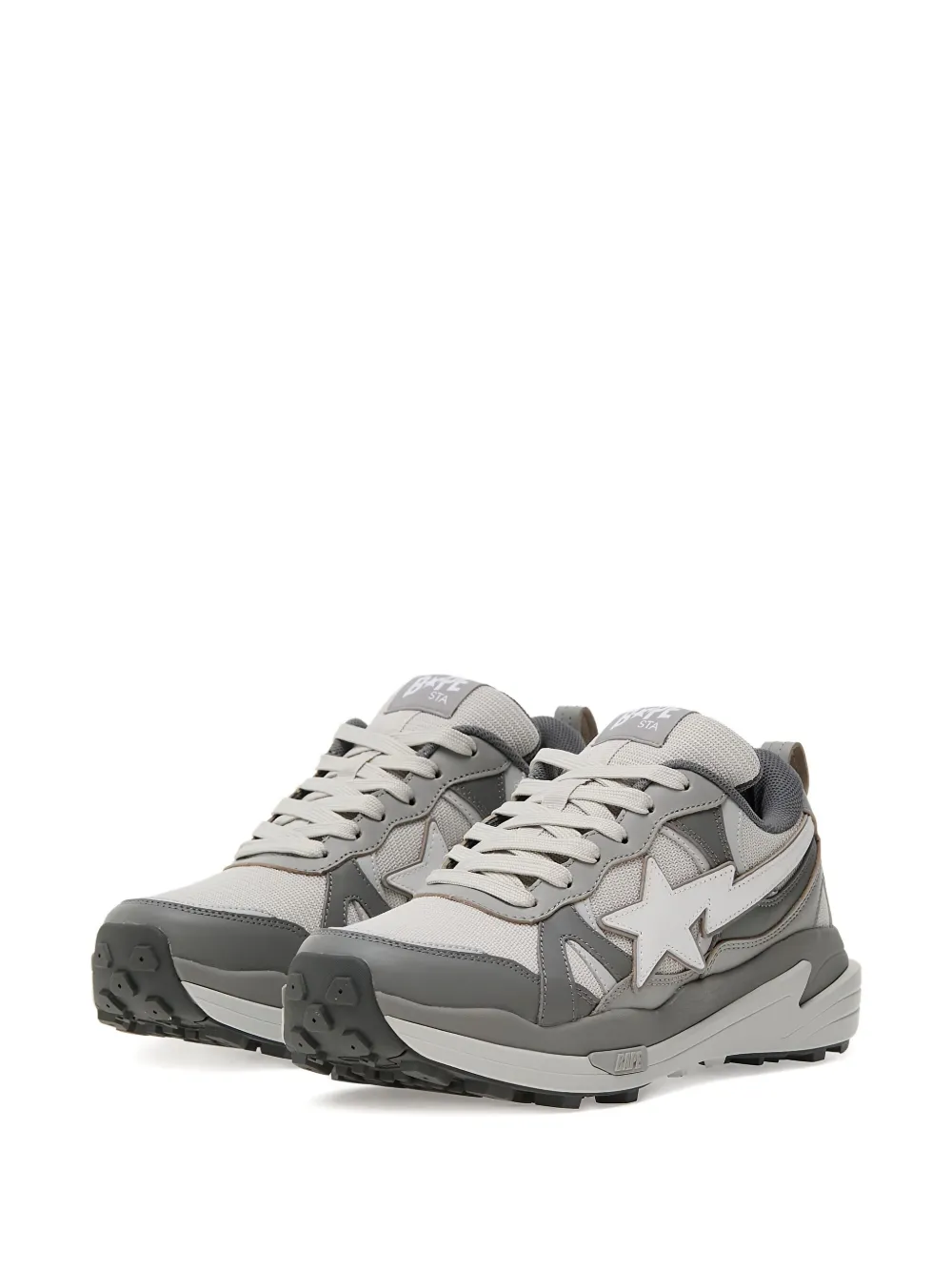 A BATHING APE Bape Trail Sta™ star-embellished sneakers Grey