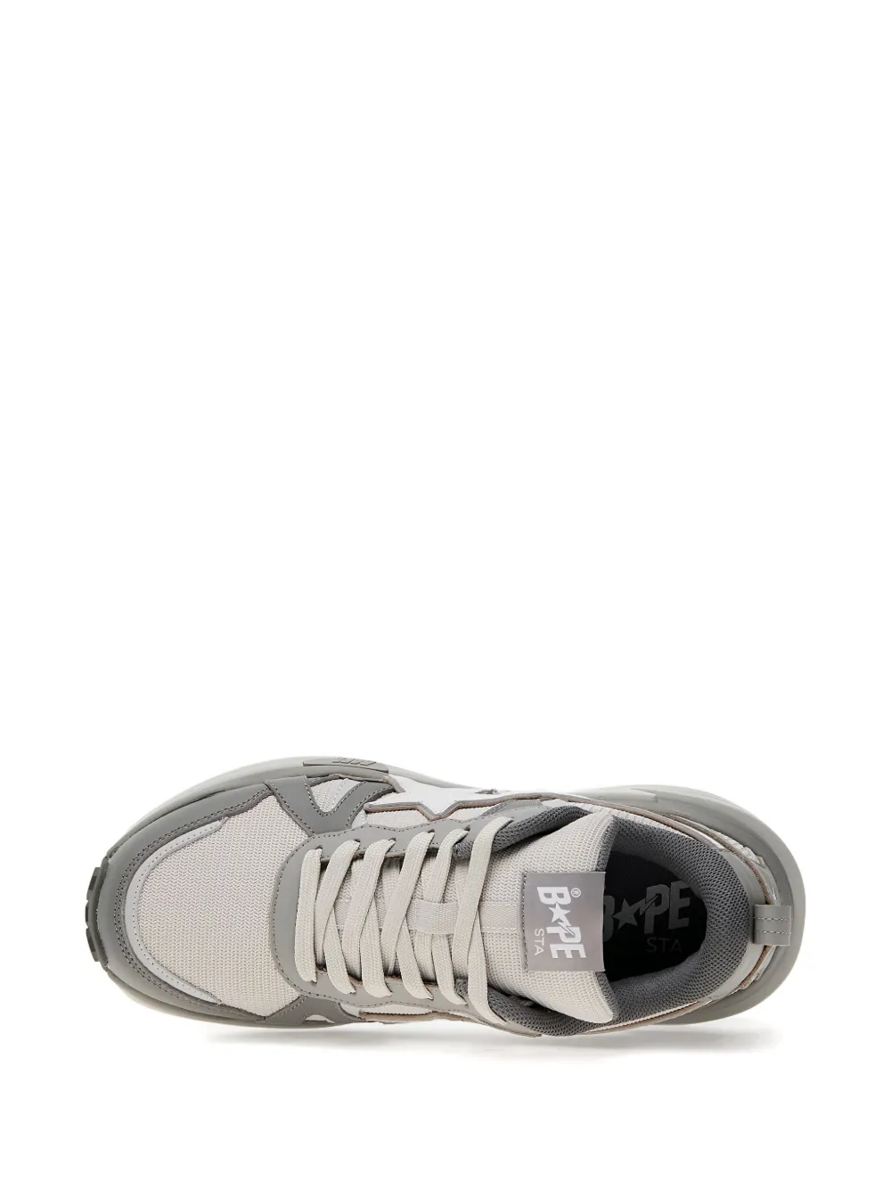 A BATHING APE Bape Trail Sta™ star-embellished sneakers Grey