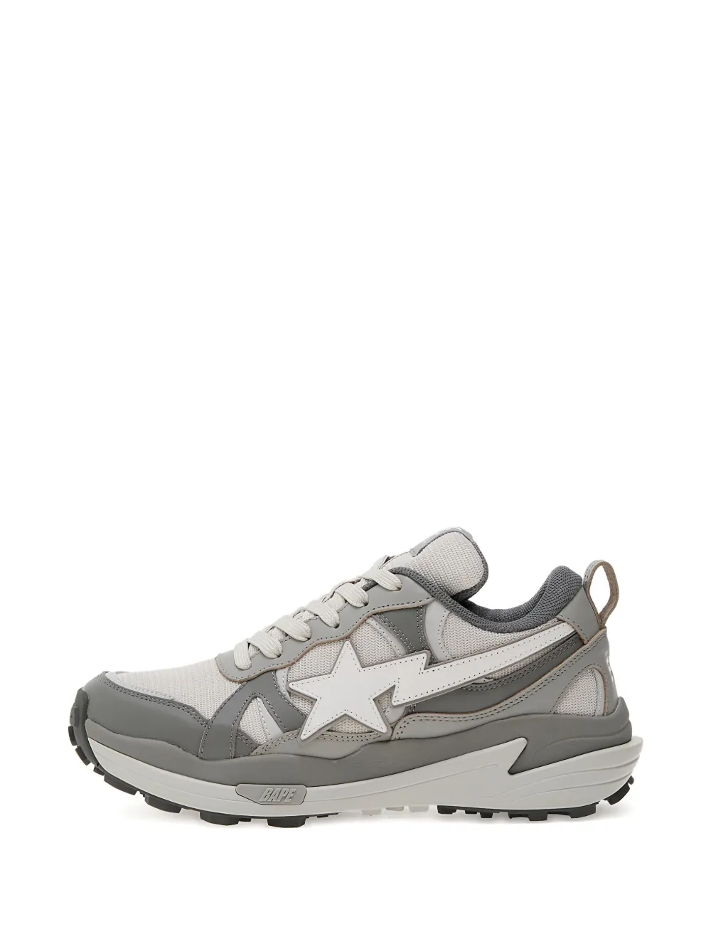 A BATHING APE Bape Trail Sta™ star-embellished sneakers Grey