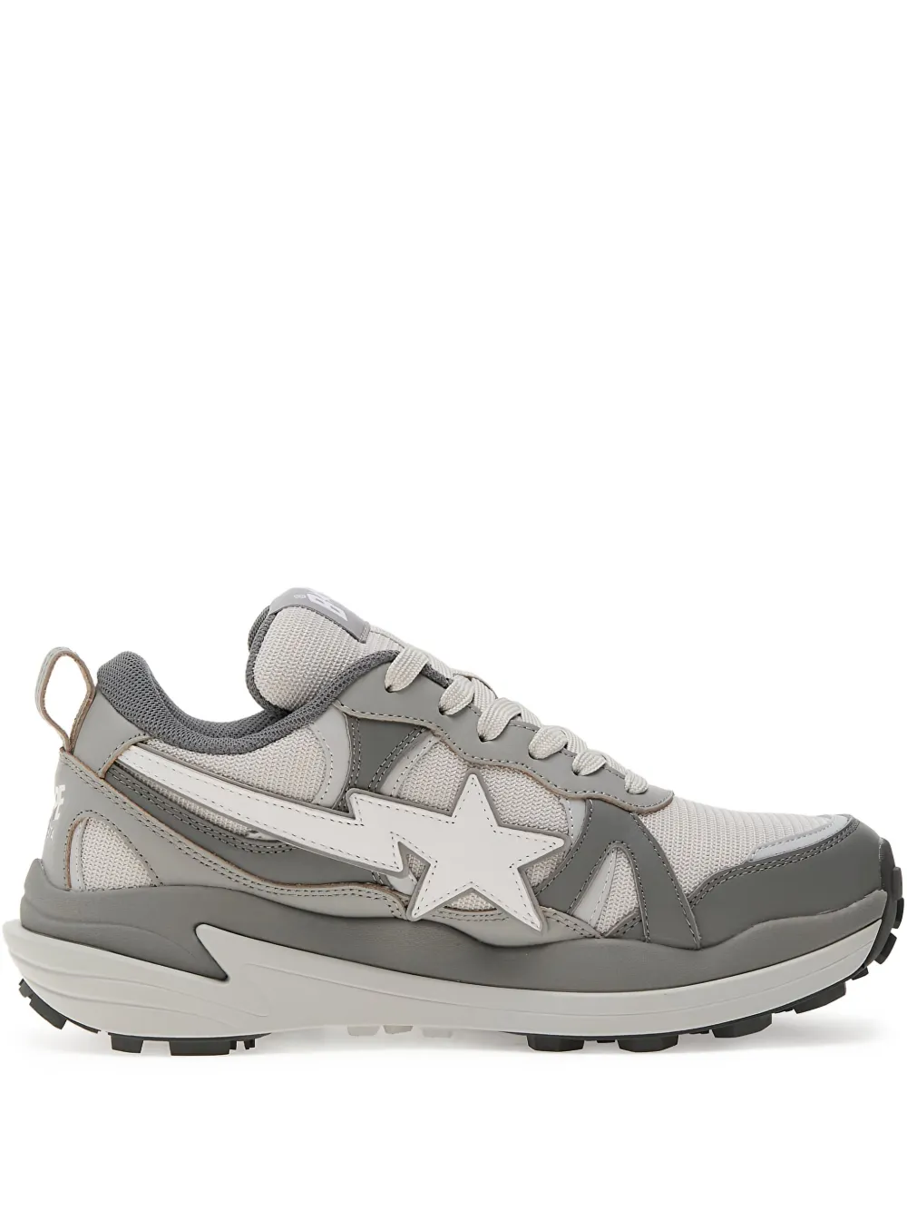 A BATHING APE® Bape Trail Sta & trade; star-embellished sneakers - グレー A BATHING APE® Bape Trail Sta & trade; star-embellished sneakers - グレー