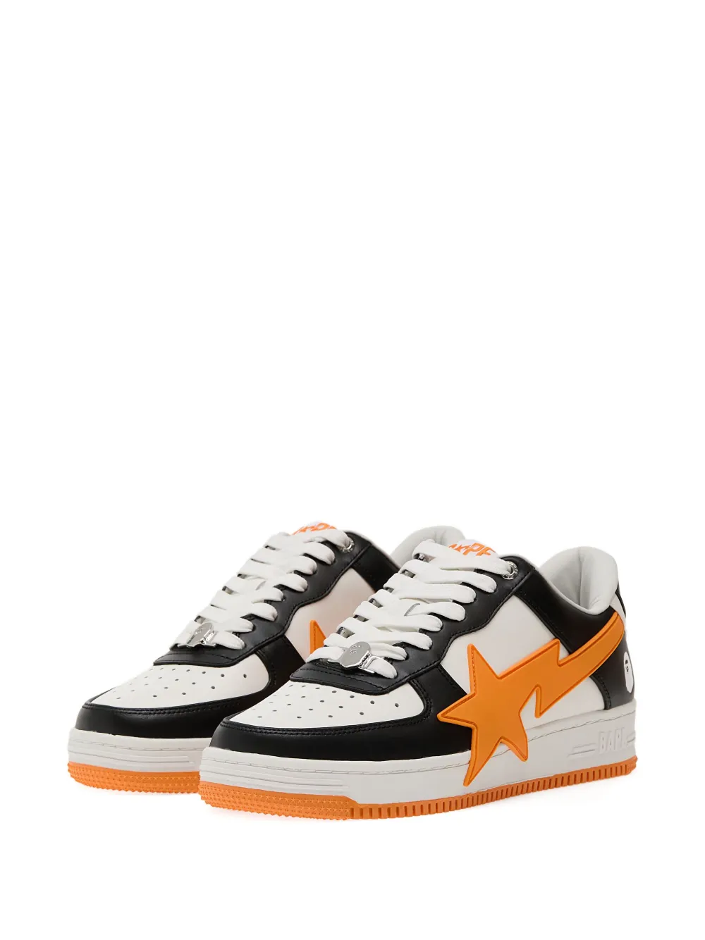 A BATHING APE BapeSta OS #2 star-lightning bolt sneakers Black