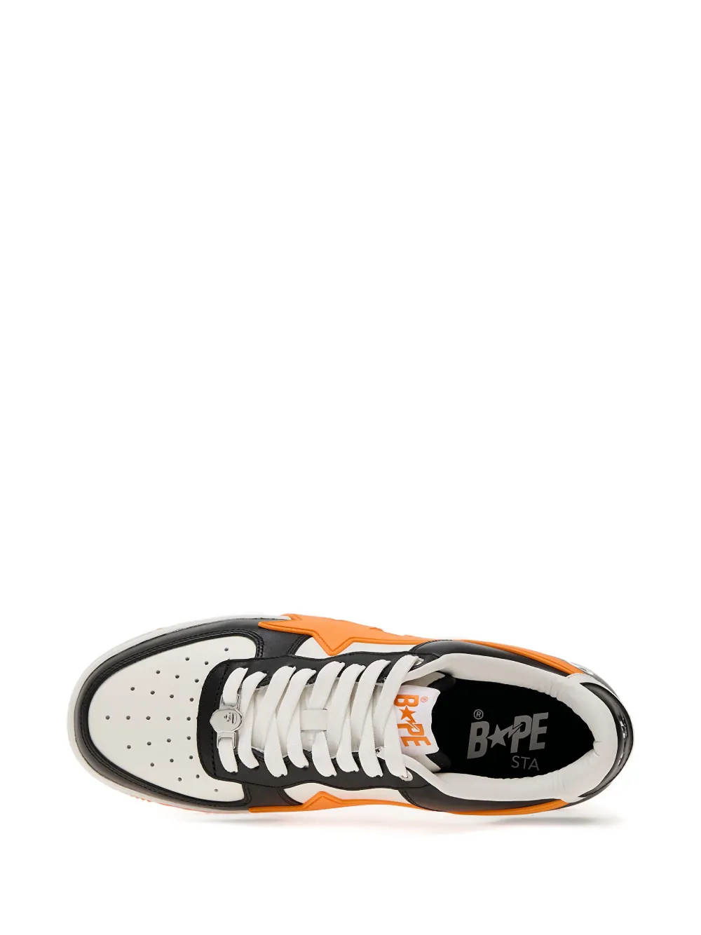A BATHING APE BapeSta OS #2 star-lightning bolt sneakers Black