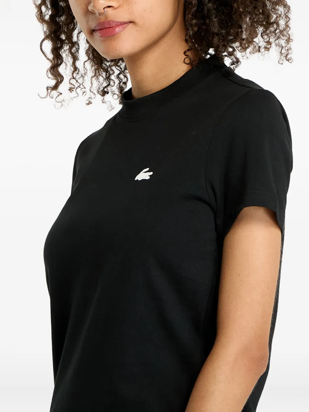 Lacoste T-shirt met logopatch Zwart