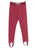 Versace Kids stirrup-leg trousers - Red
