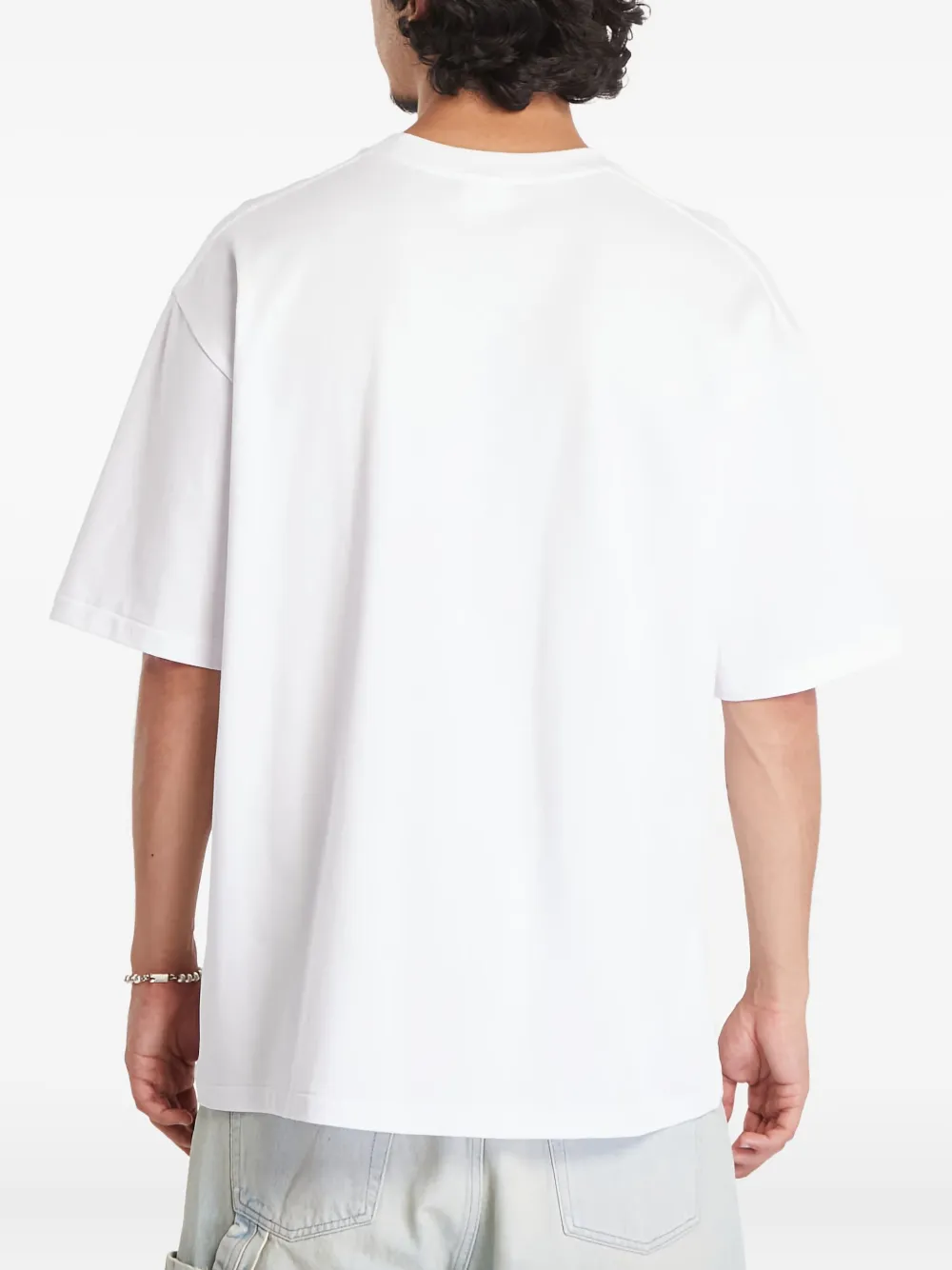 A BATHING APE T-shirt met grafische print Wit