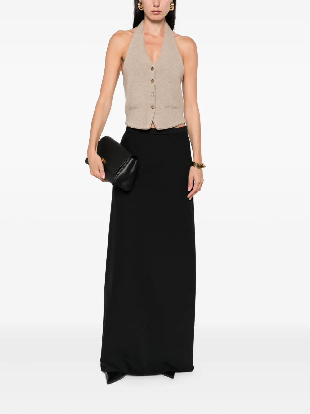 Max Mara A-line skirt Zwart
