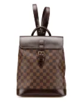 Louis Vuitton Pre-Owned 2007 Damier Ebene Soho backpack - Brown