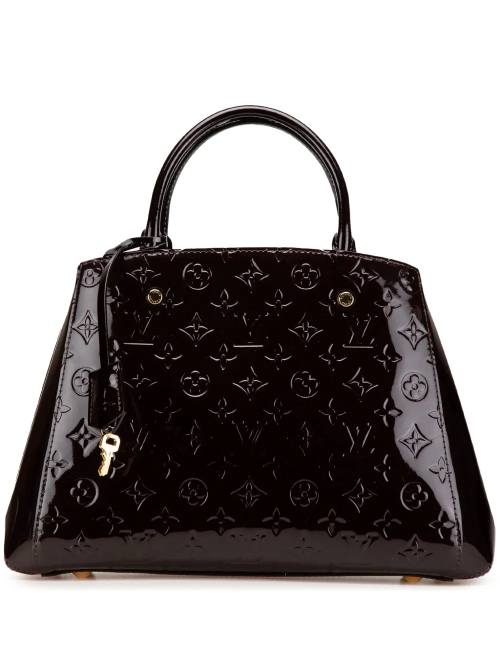 Louis Vuitton Pre-Owned 2015 Monogram Vernis Montaigne MM satchel | Purple | Image 1