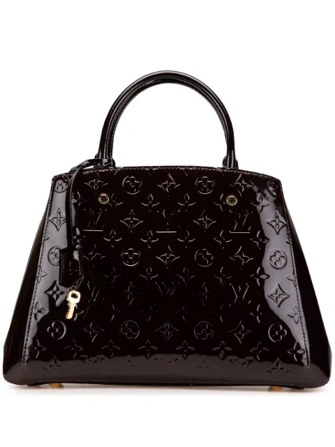 Louis Vuitton Pre-Owned 2015 Monogram Vernis Montaigne MM satchel