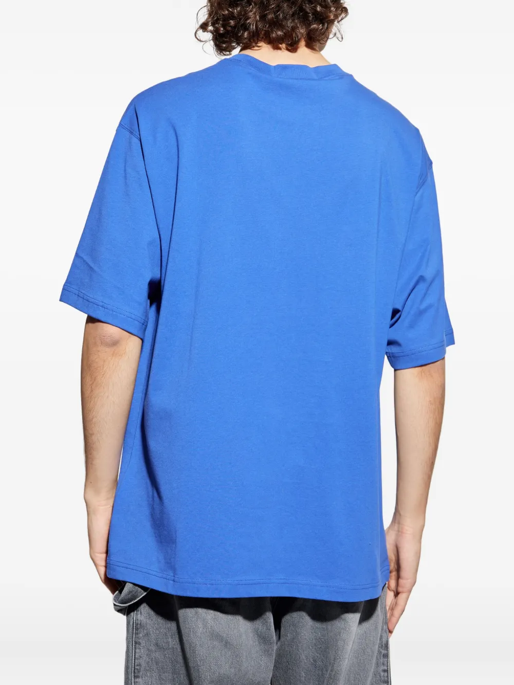 Versace Jeans Couture logo-print t-shirt Blauw