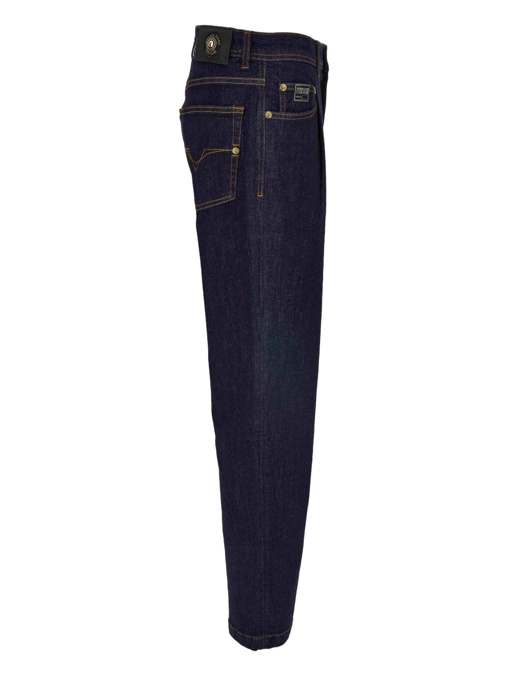 Versace Jeans Couture Jeans met geplooid detail Blauw