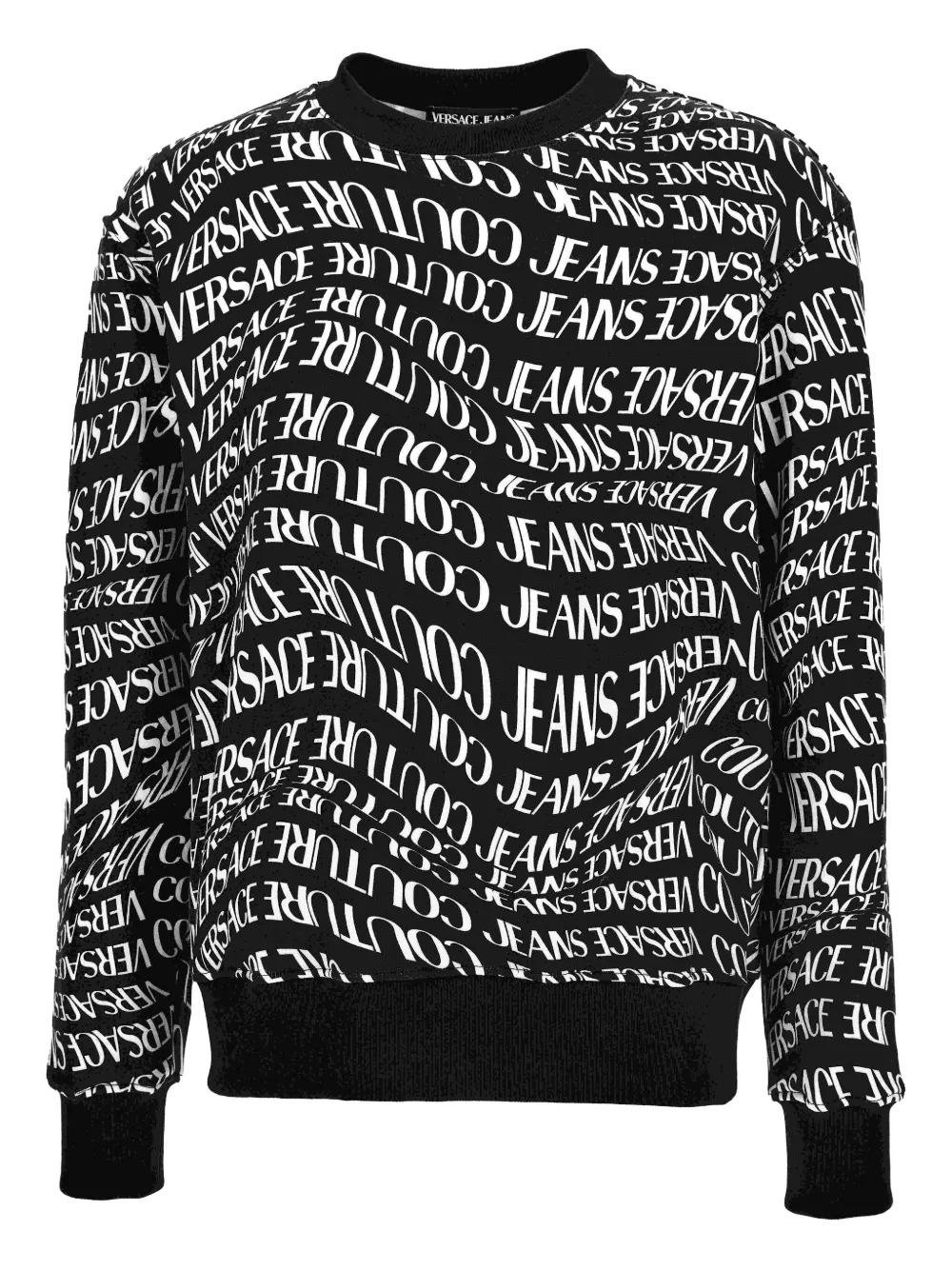 Versace Jeans Couture logo-print sweatshirt Zwart