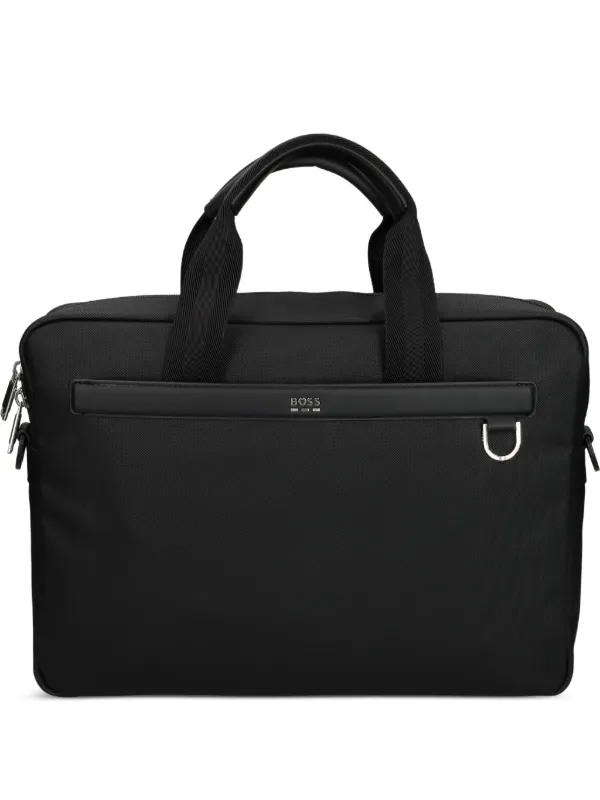 BOSS top-handle zip-fastening briefcase