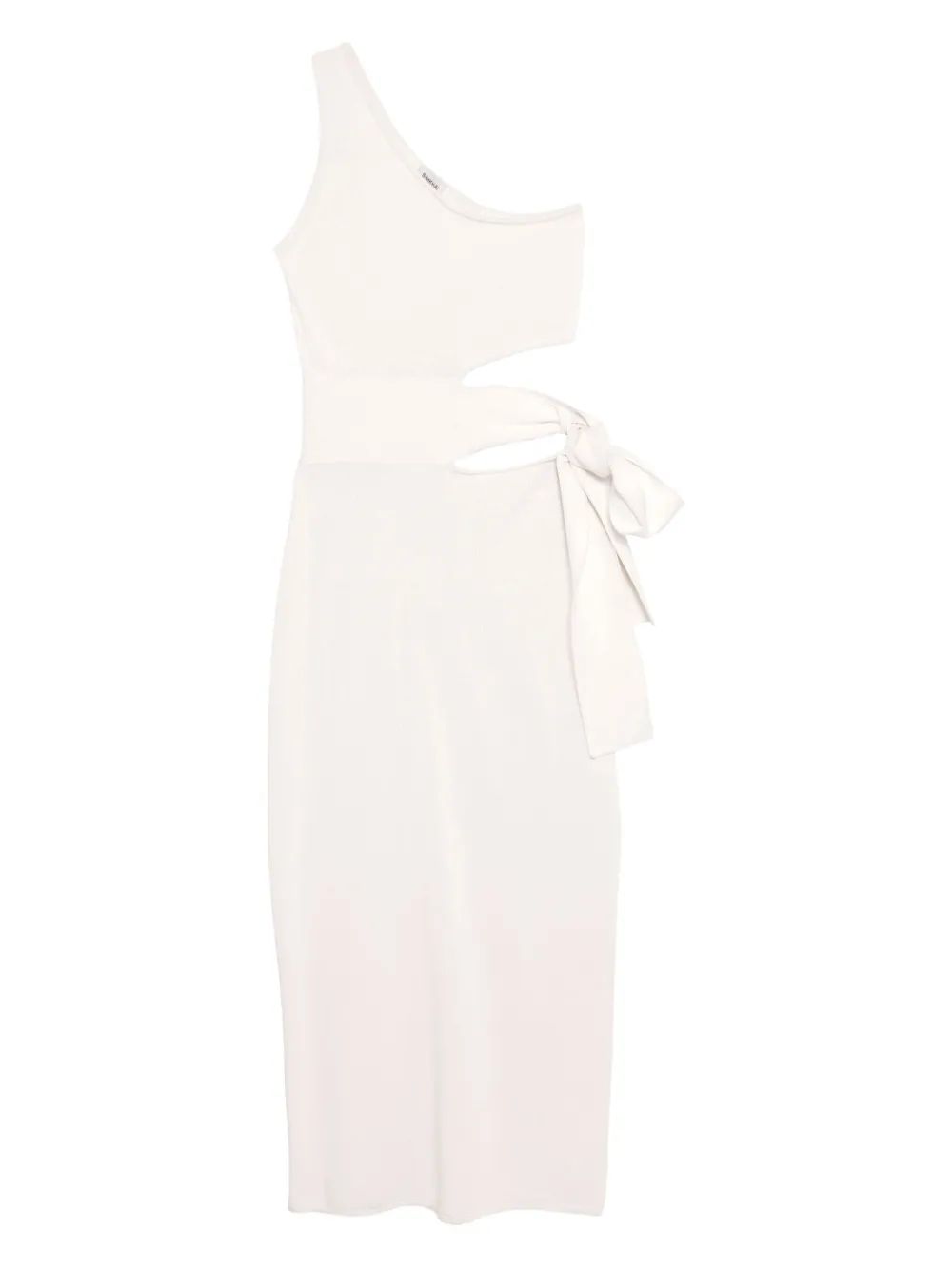 Simkhai Aurelia one-shoulder cut-out midi dress - ニュートラル Simkhai Aurelia one-shoulder cut-out midi dress - ニュートラル