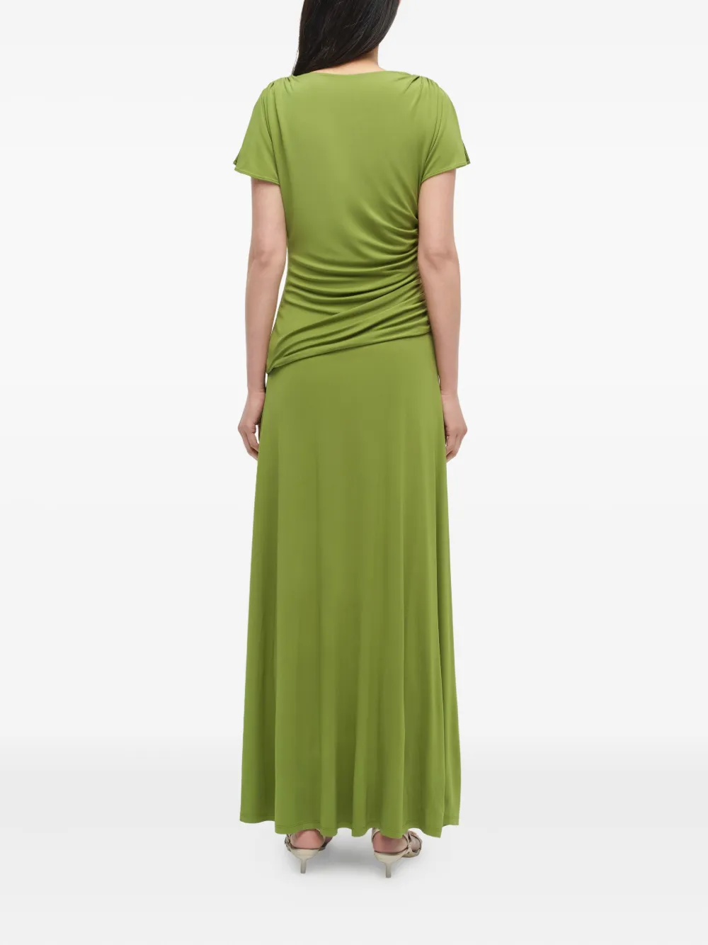 Simkhai Shanelle jersey midi-jurk met col Groen
