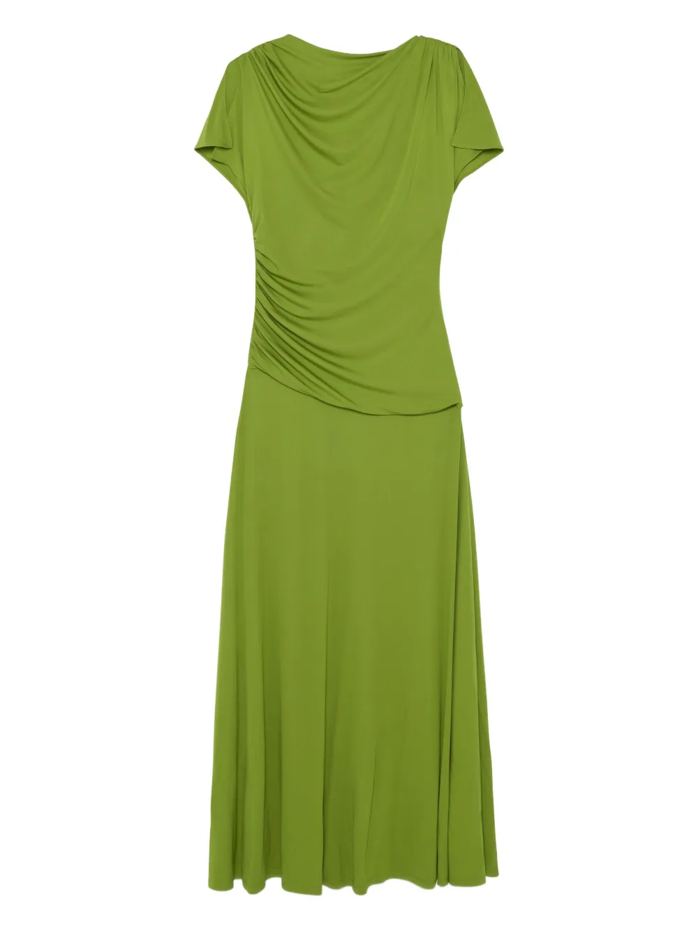 Simkhai Shanelle jersey midi-jurk met col Groen
