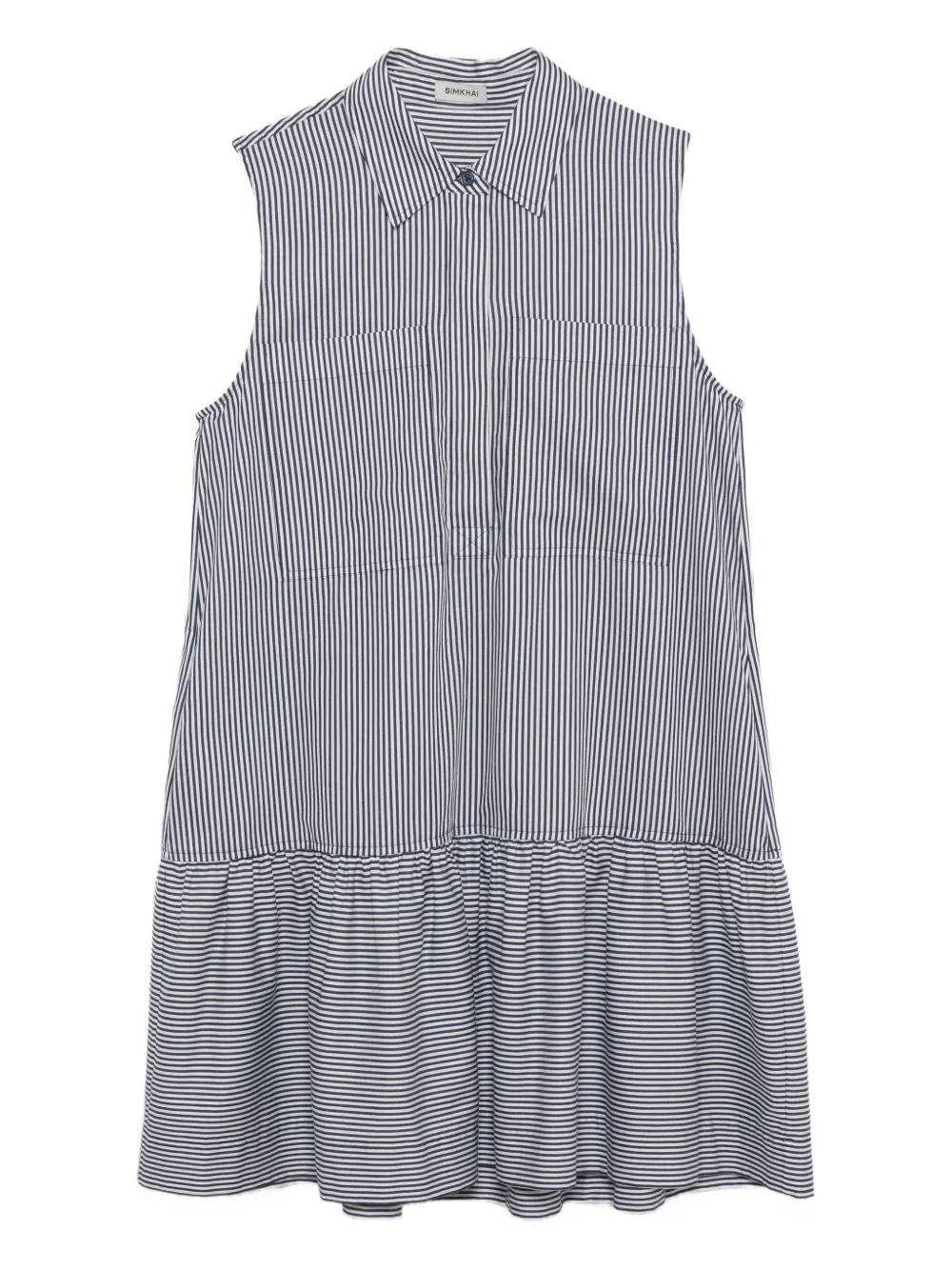 Simkhai Candace mouwloze mini-jurk Blauw