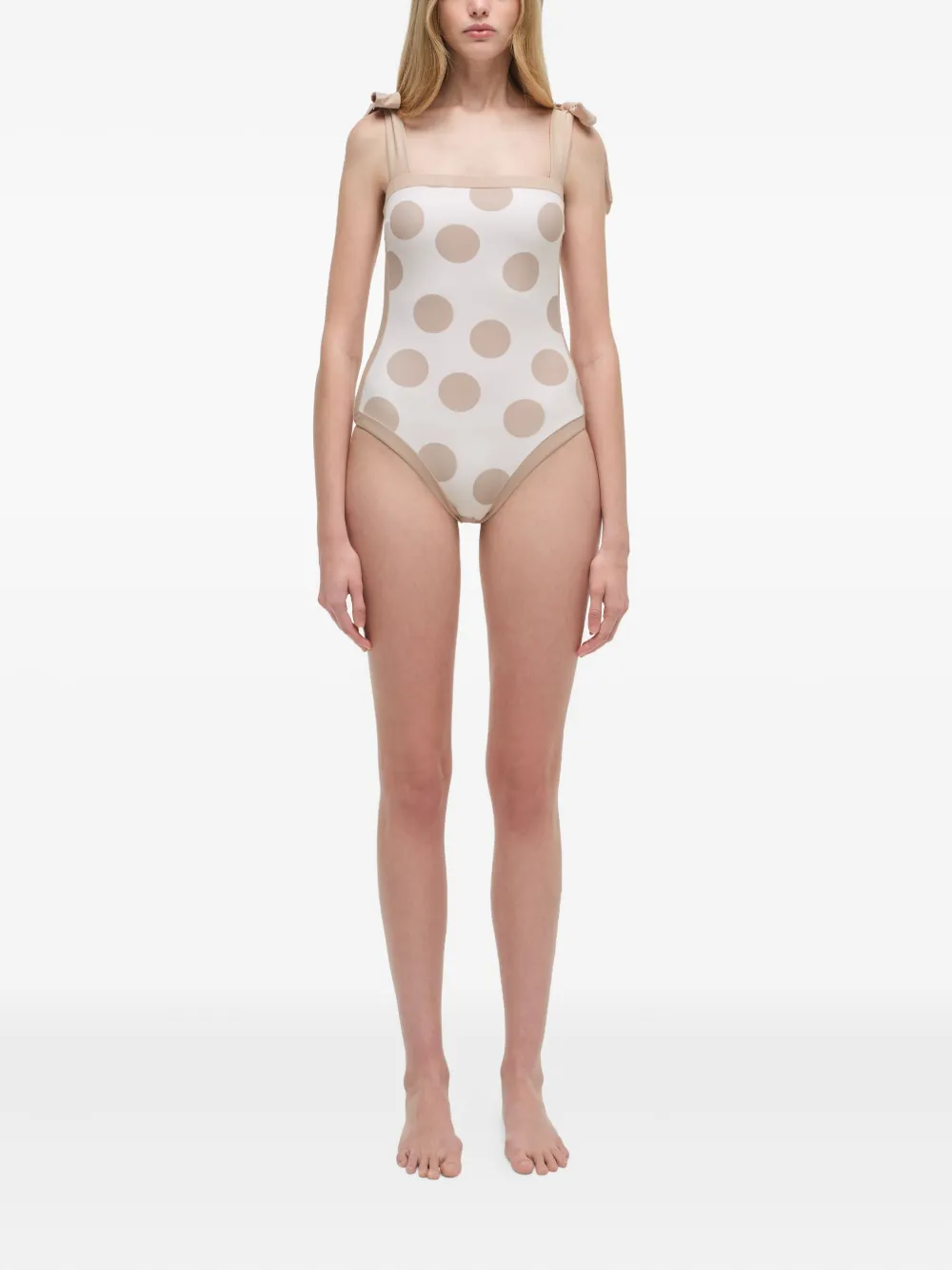 Simkhai polka-dot tie-detail swimsuit | One-Pieces | Image 2