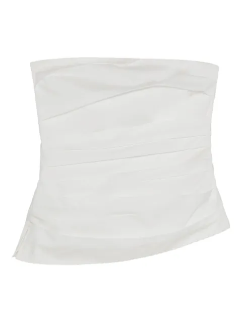 Simkhai Schulterfreies Bustier mit Falten