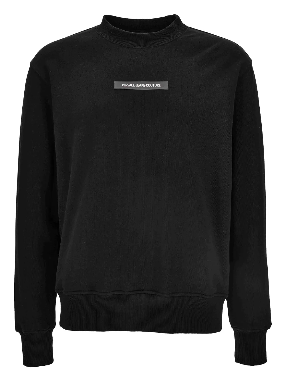 Versace Jeans Couture embroidered-logo sweatshirt | Black | Image 1
