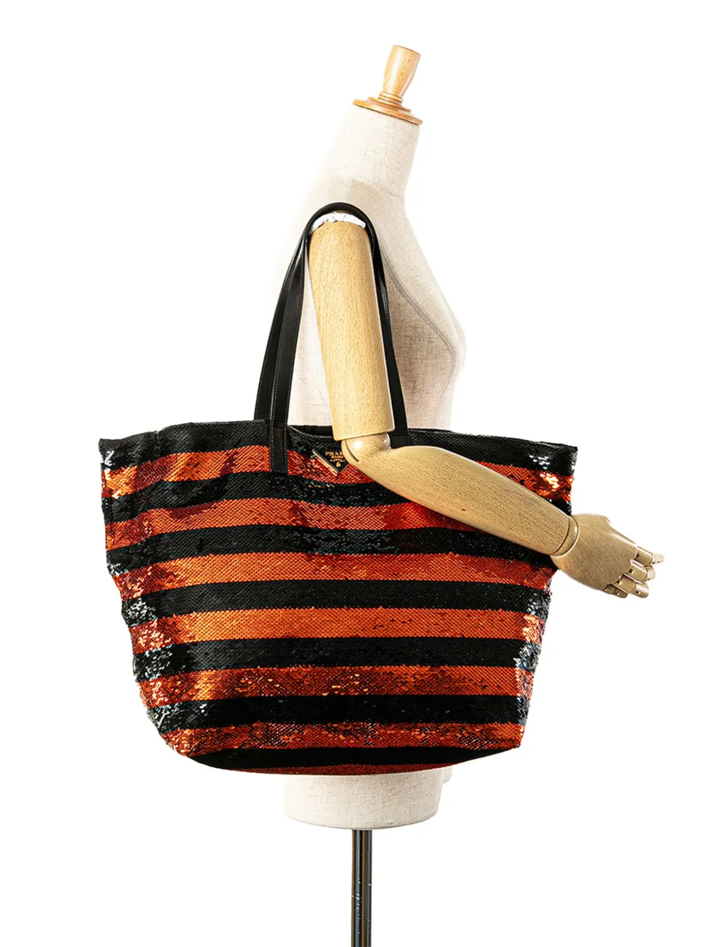 Prada Pre-Owned 2010-2025 Satin Sequin Stripes tote bag | Pre-Owned | Image 2