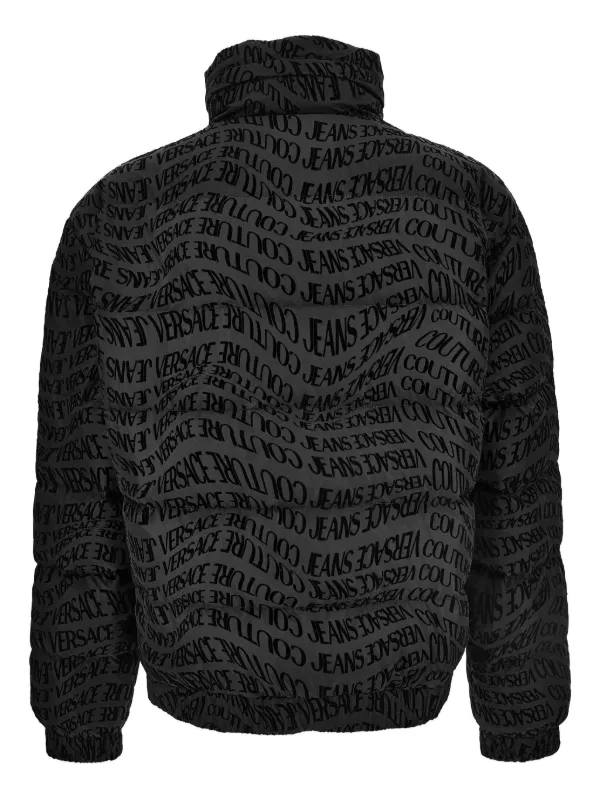 Versace Jeans Couture logo-print Puffer Jacket | Black | FARFETCH CA