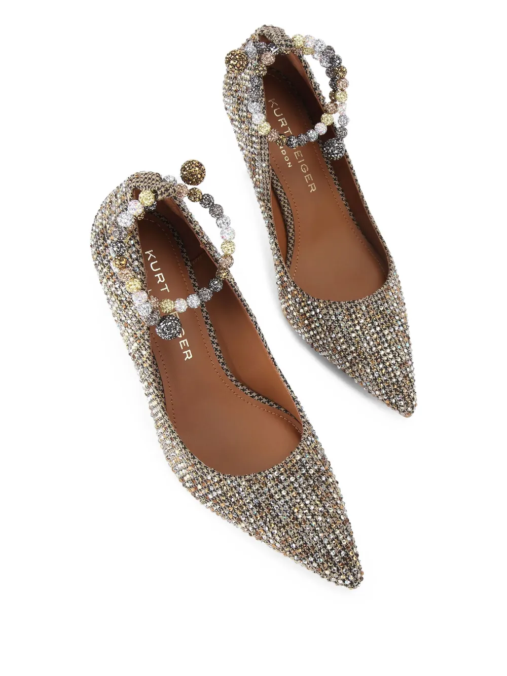 Kurt Geiger London Belgravia pumps verfraaid met kristallen "BEIGE COMBINATION"