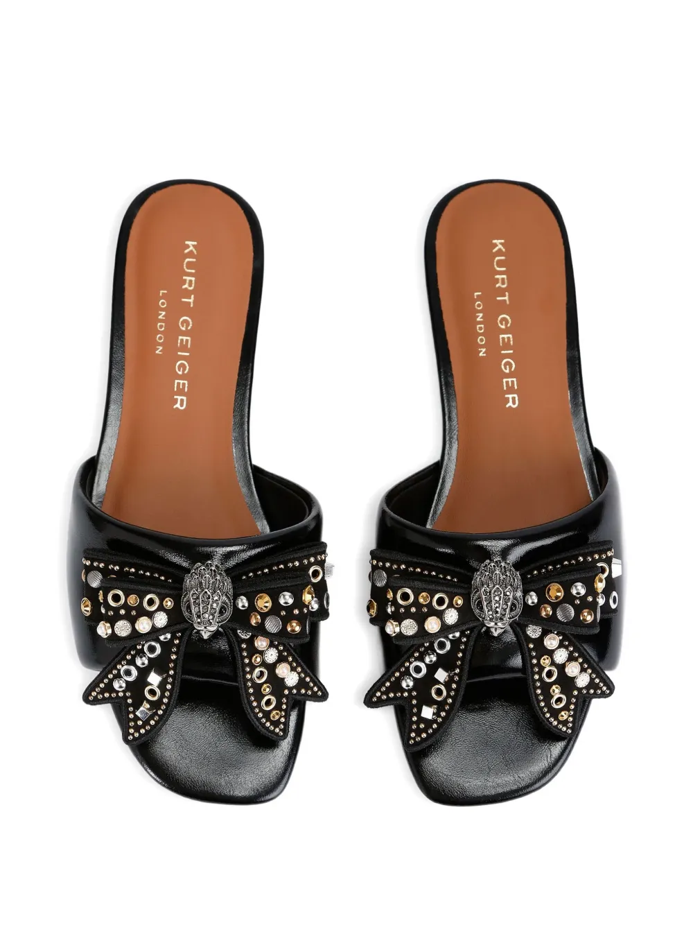 Kurt Geiger London The Kensington leren sandalen Zwart