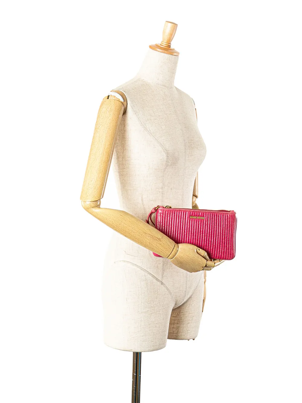 Miu Miu Pre-Owned 2010-2025 Matelasse Lambskin Leather clutch bag | Pre-owned | Image 2