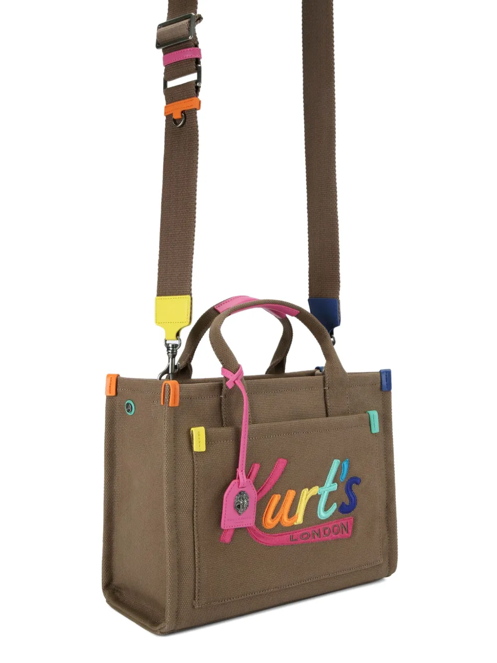 Kurt Geiger London eagle-head logo tote bag Bruin