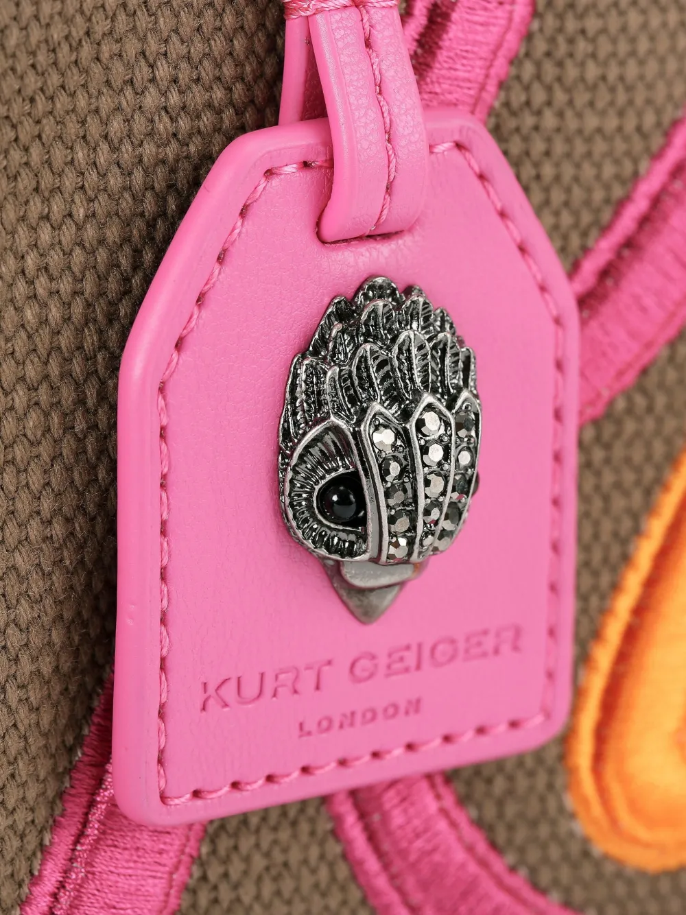 Kurt Geiger London eagle-head logo tote bag Bruin