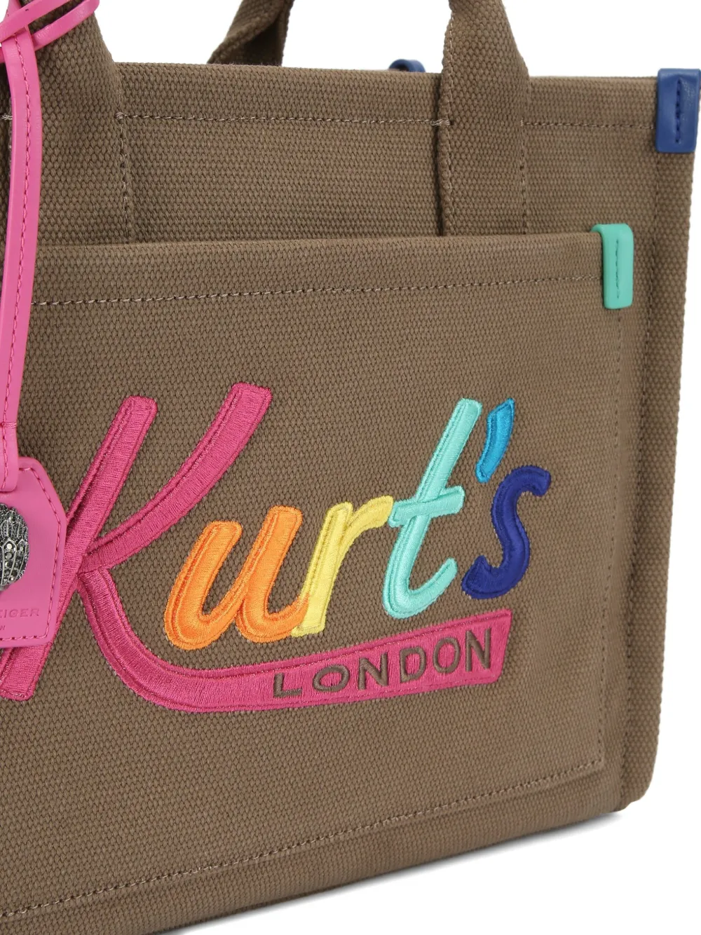Kurt Geiger London eagle-head logo tote bag Bruin