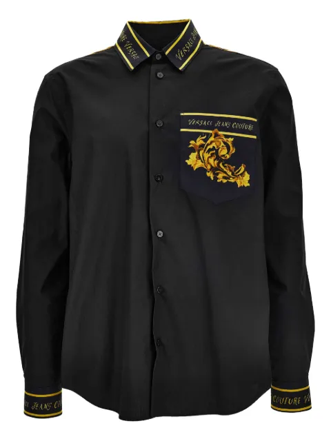 Versace Jeans Couture baroque-print pocket shirt