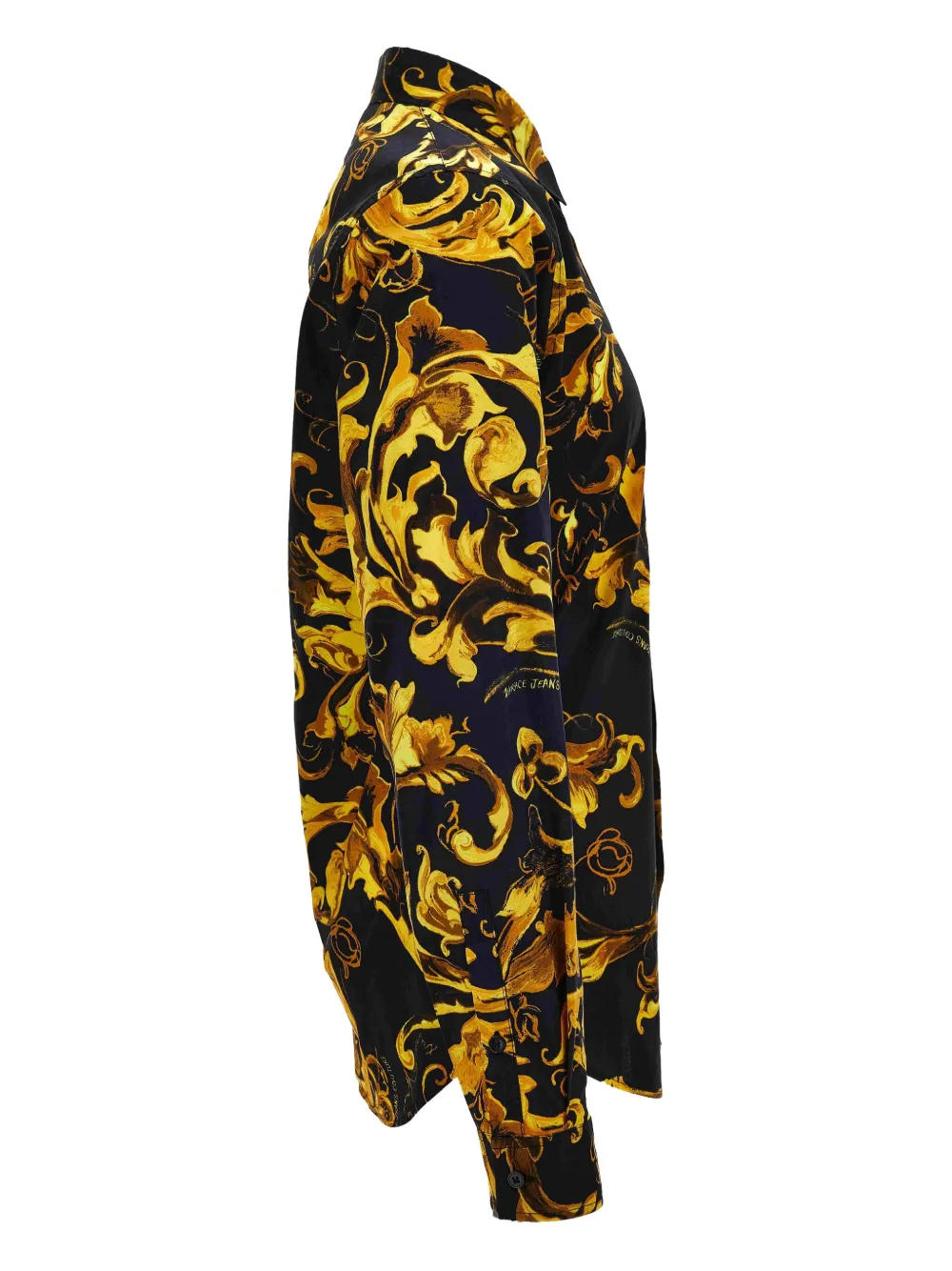 Versace Jeans Couture Overhemd met barokprint Zwart