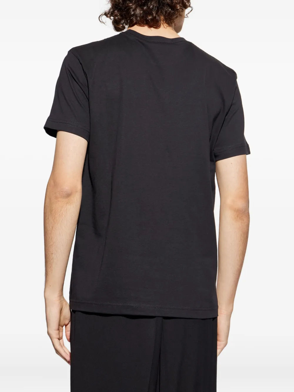 Versace Jeans Couture logo-plaque t-shirt Zwart