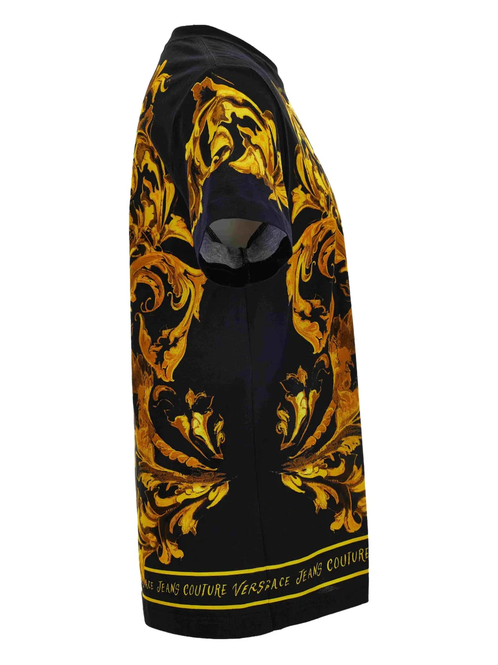 Versace Jeans Couture baroque-print T-shirt Zwart