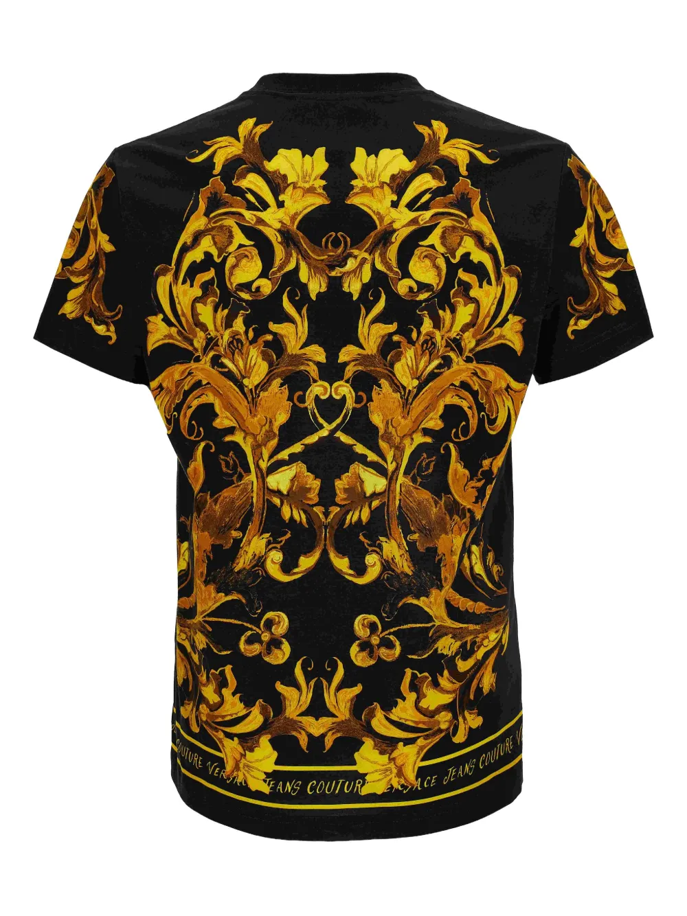 Versace Jeans Couture baroque-print T-shirt - Zwart