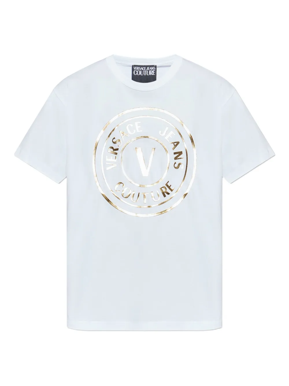 Versace Jeans Couture logo-plaque T-shirt - ホワイト Versace Jeans Couture logo-plaque T-shirt - ホワイト
